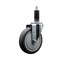Service Caster 5'' Thermoplastic Rubber Wheel Swivel 1-1/8'' Expanding Stem Caster SCC-EX20S514-TPRB-118 - alternate 1